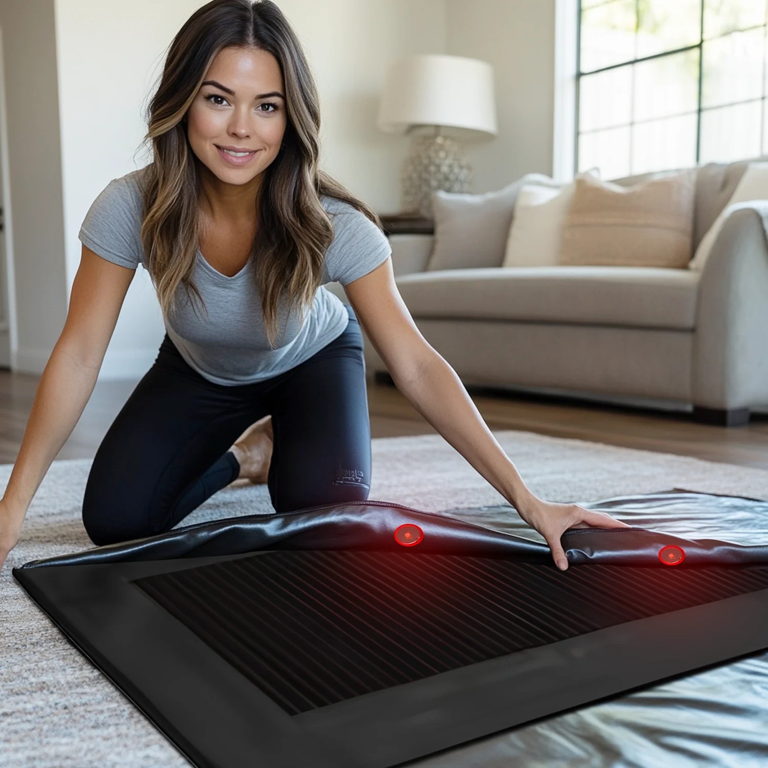 Megelin 3-in-1 Sauna Blanket with Red Light - Image 6