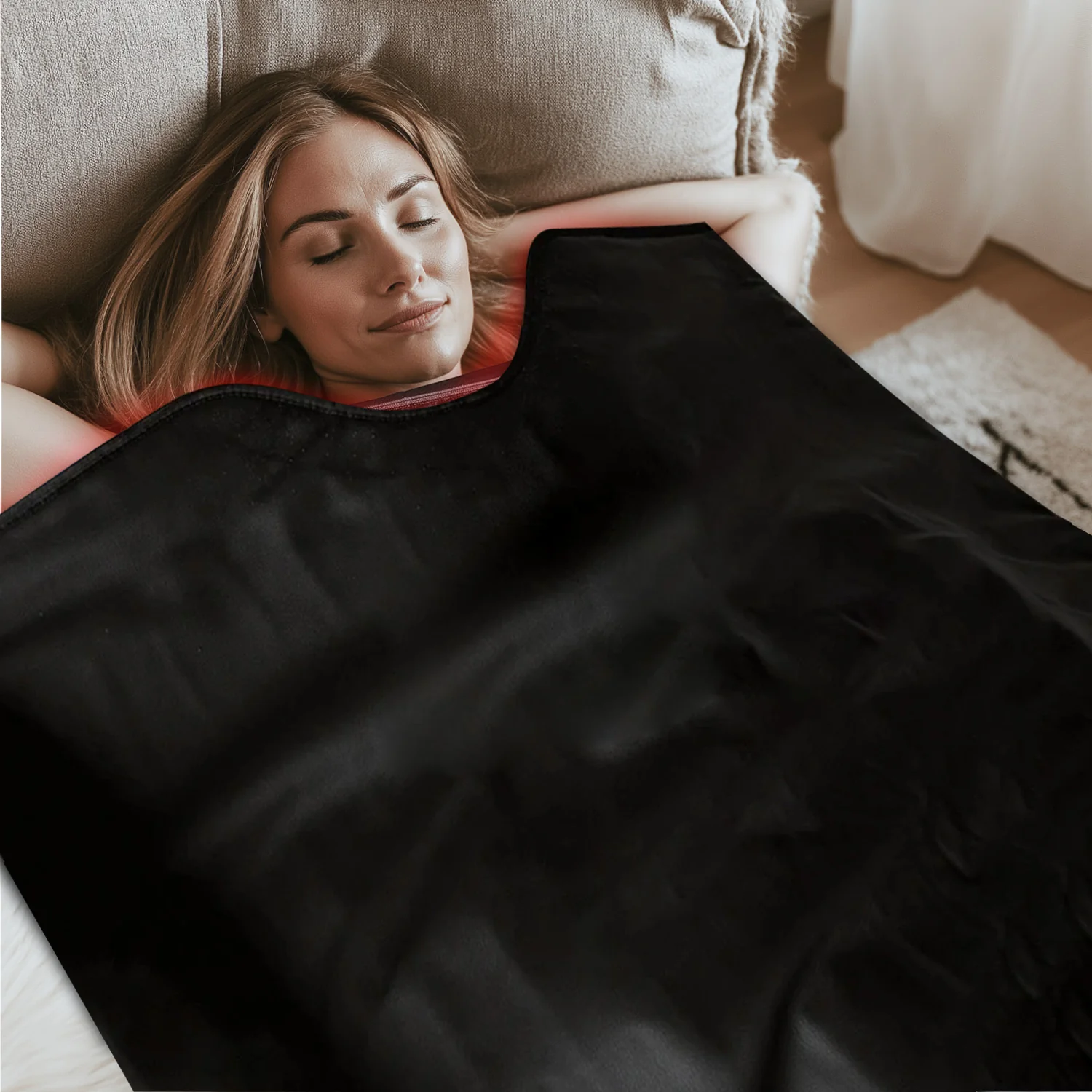Megelin 3-in-1 Sauna Blanket with Red Light - Image 9