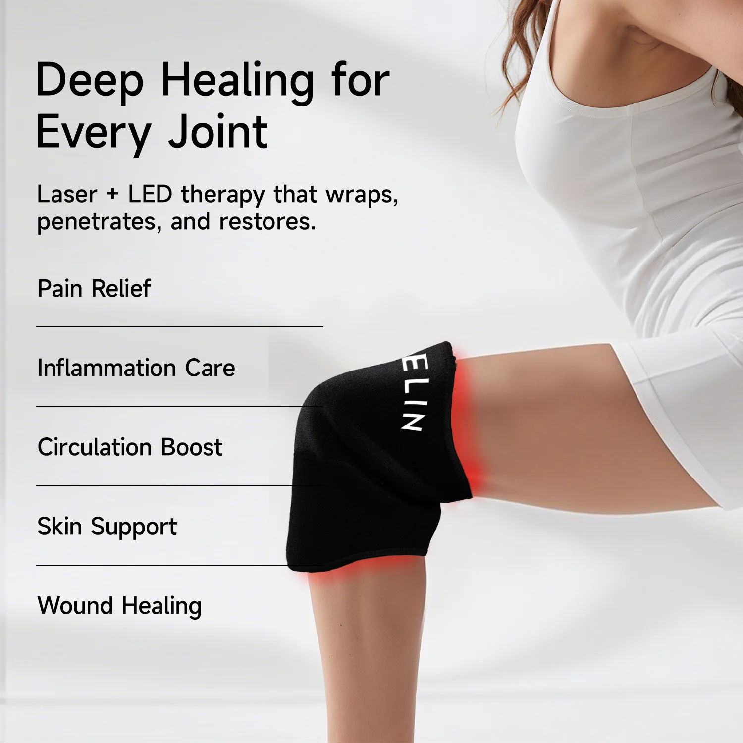 Megelin JointLux Laser+LED Light Therapy Wrap - Image 3