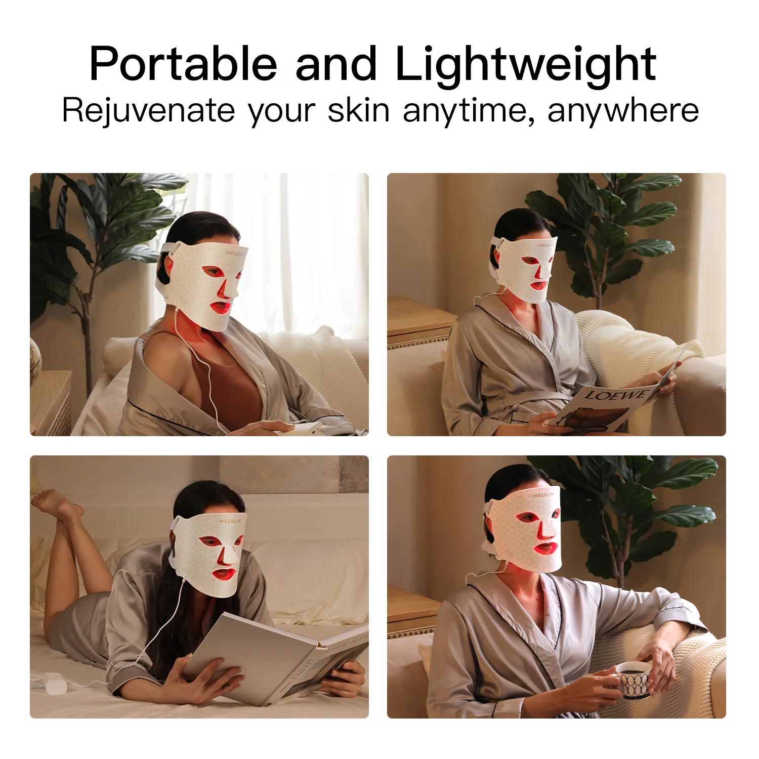 Megelin LED Red Light Therapy Face Mask - Image 7