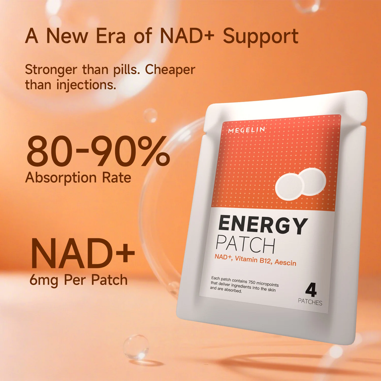 Megelin NAD+ Energy Micro-Infusion Patch - Image 4