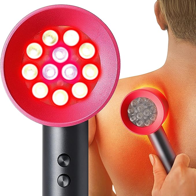 Megelin Red and Blue Light Therapy Handheld Device - Image 5