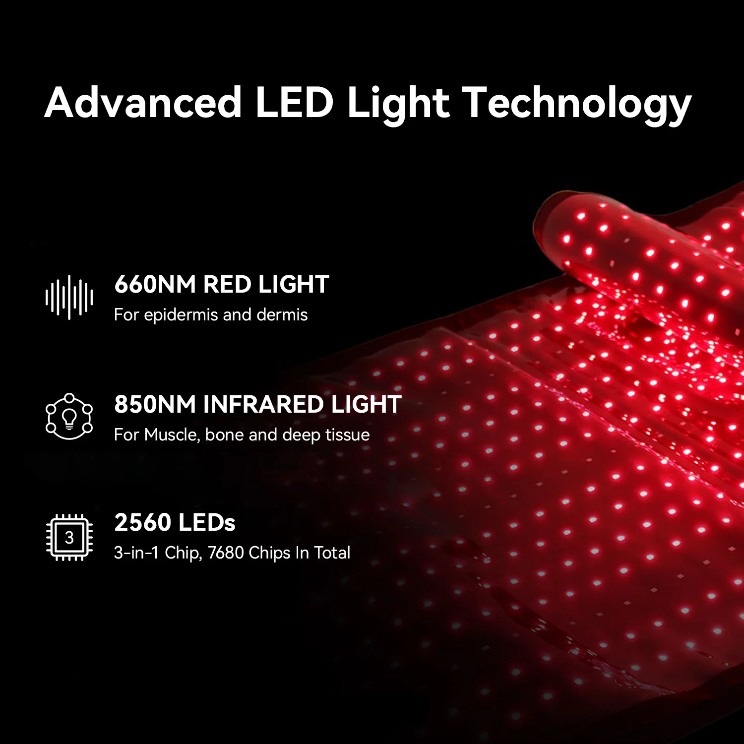 Megelin Red and Infrared Light Therapy Bag Large Size - Image 11