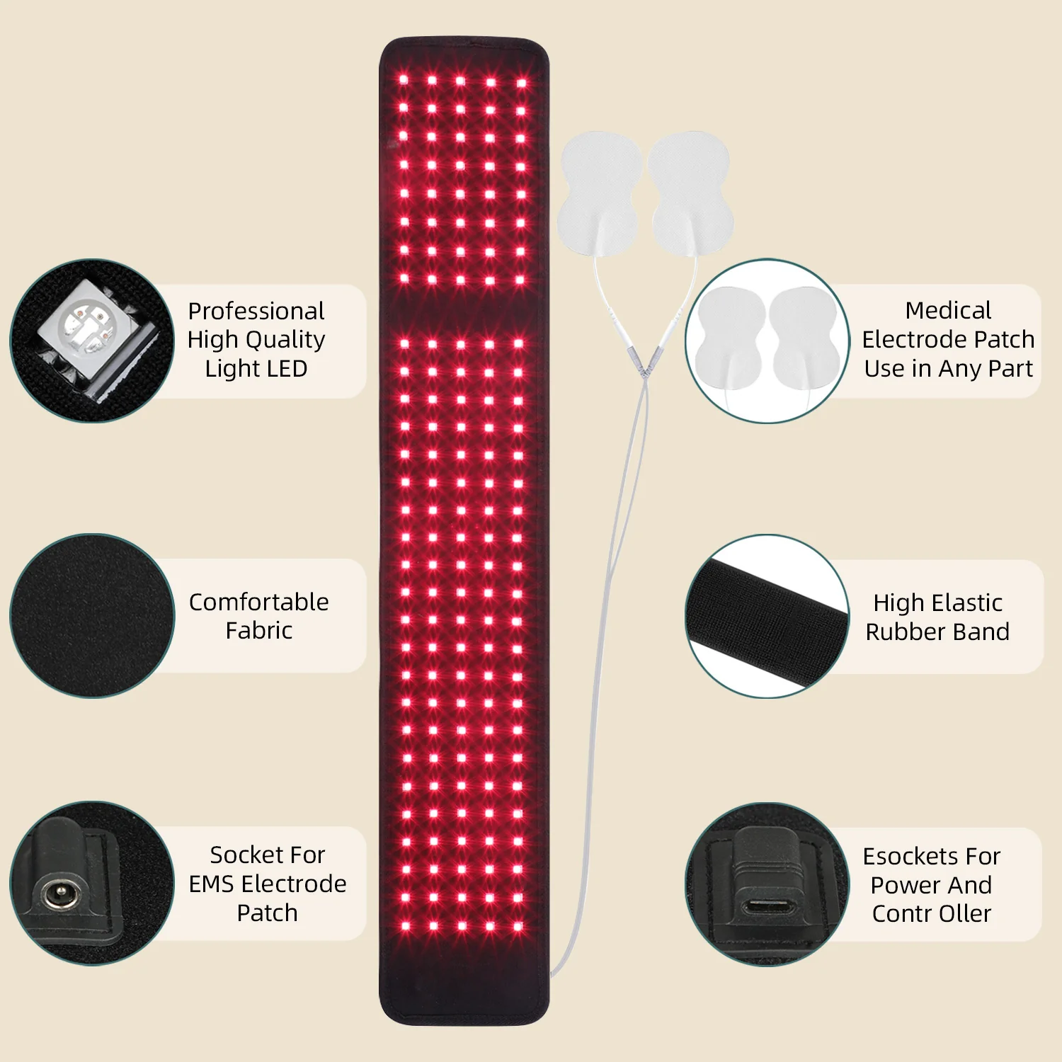 Megelin Red Light Therapy Belt for Foot and Calf - Image 10