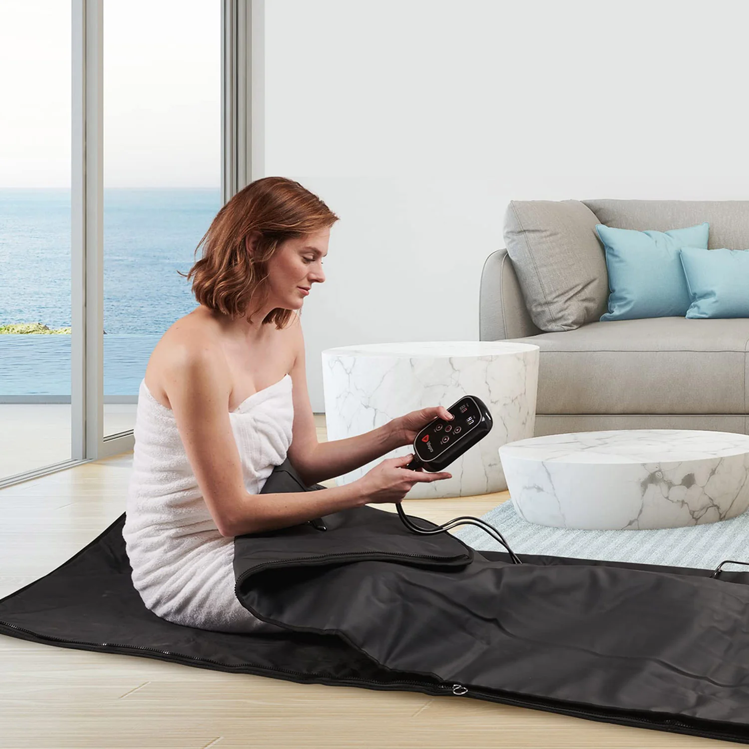 Megelin RelaxHeat Infrared Sauna Blanket - Image 9