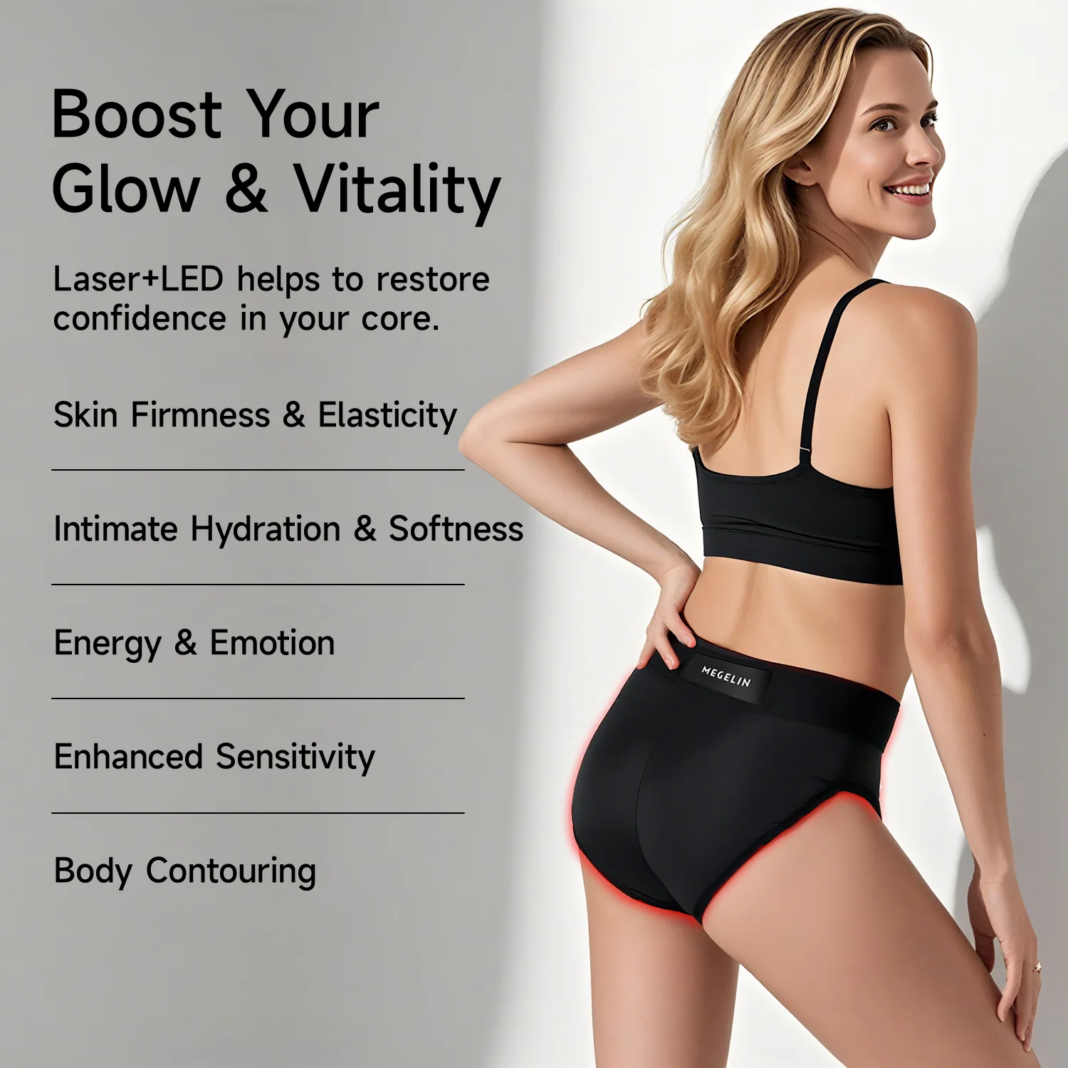 Megelin VitaLux Laser+LED Therapy Wear for Women - Image 4