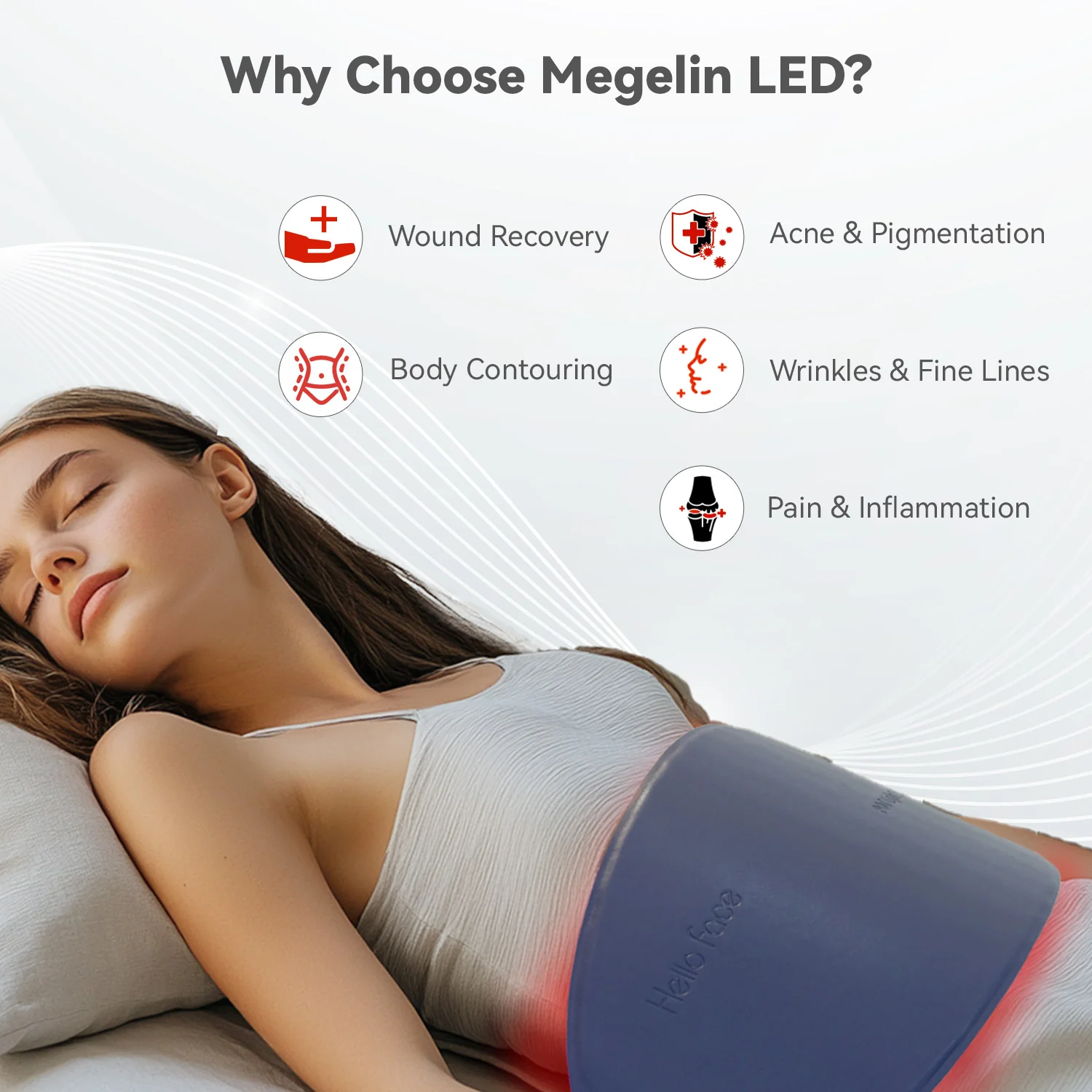 Megelin Flex LED Light Therapy Device - Image 7