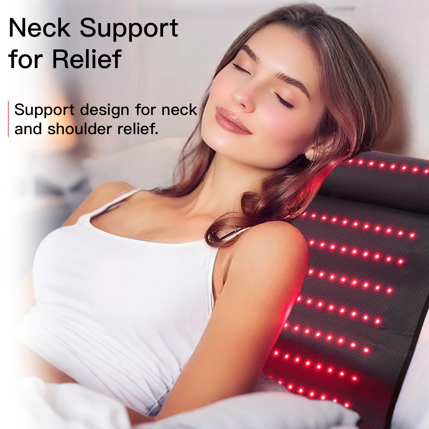 Megelin Red Light Therapy Pad with Neck Support - Image 8