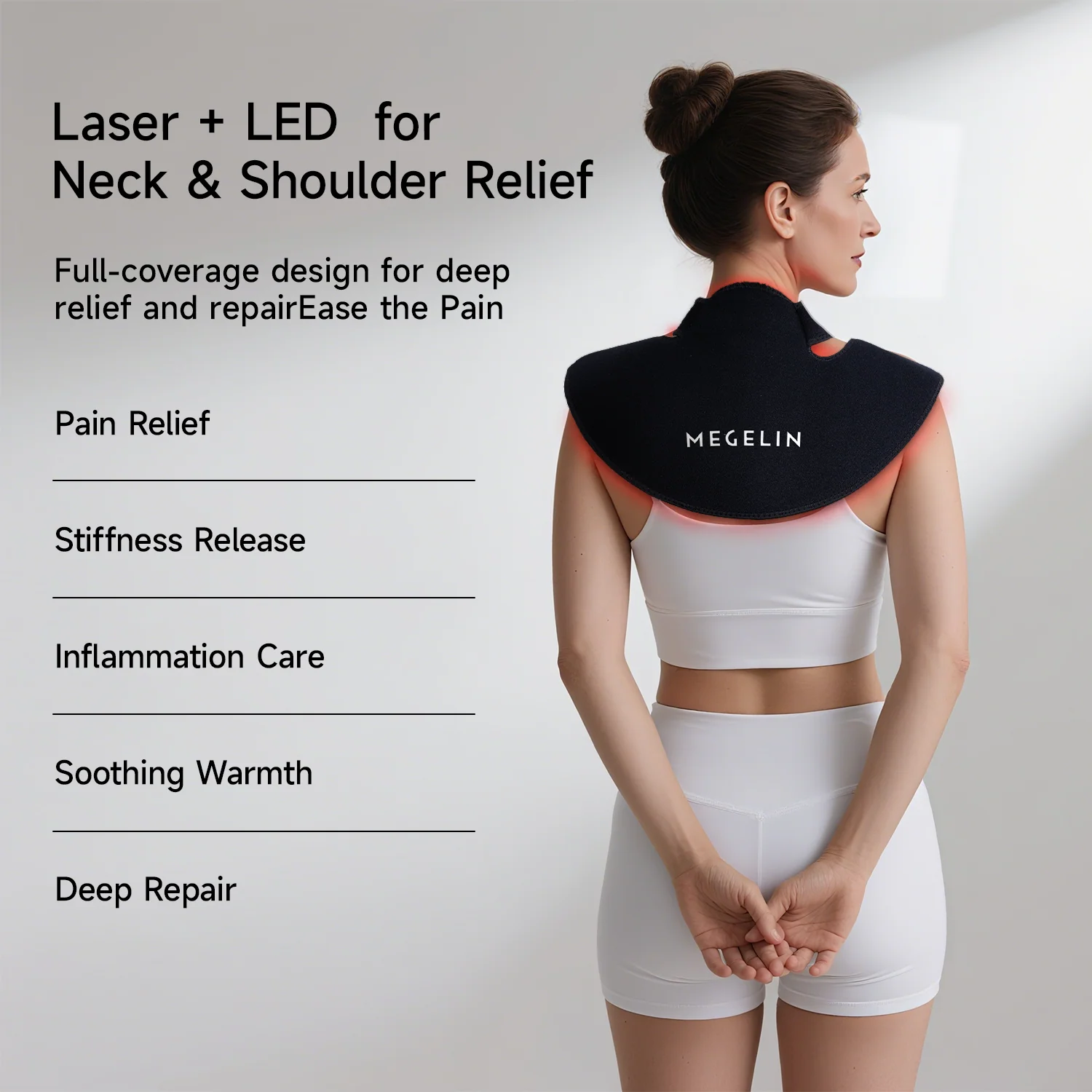 Megelin WrapLux Laser+LED Wear For Neck & Shoulder - Image 3